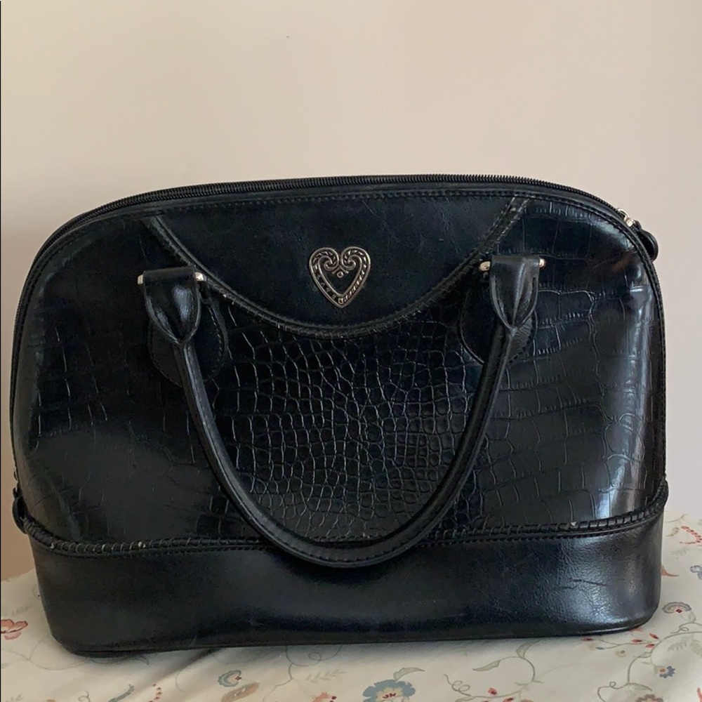 Black crocodile purse